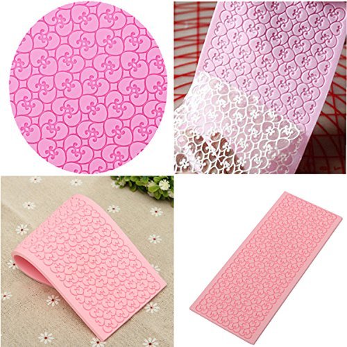 "Silicone Lace Mold Fondant Embossed Mold Cake Decorating Mould" shopping N3