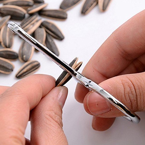 Bargain World Stainless Steel Melon Seed Pliers Sunflower Seed Nut Pliers Scissor N2
