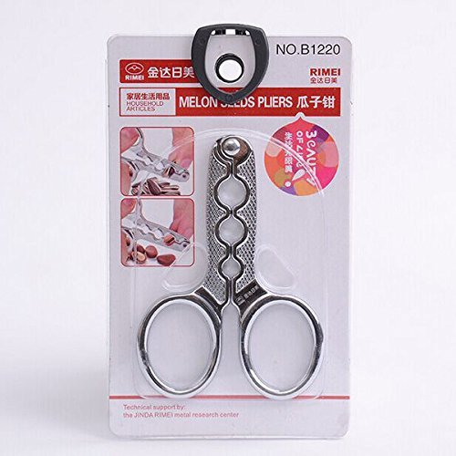 Bargain World Stainless Steel Melon Seed Pliers Sunflower Seed Nut Pliers Scissor N4