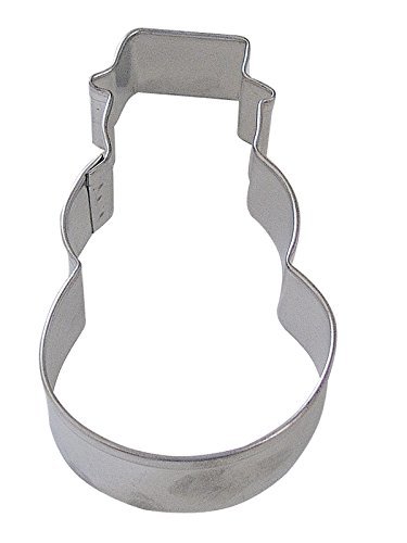R&M Cookie Cutter, 4-Inch, Snowman, Tinplated Steel