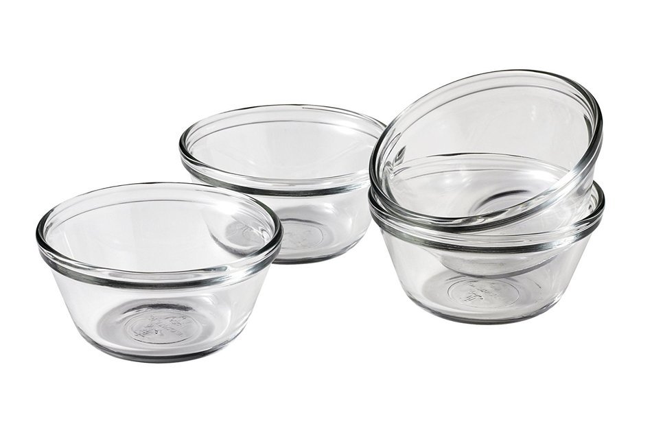 Anchor Hocking 6-Ounce Custard Cups, Set of 4, Frustration Free Packaging N6