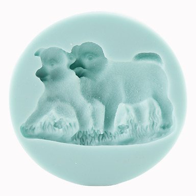 QINF DIY Baking Silicone 3D Dogs Shaped Cake Chocolate Soap Mold