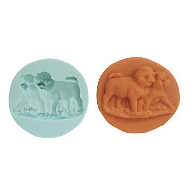 QINF DIY Baking Silicone 3D Dogs Shaped Cake Chocolate Soap Mold N3