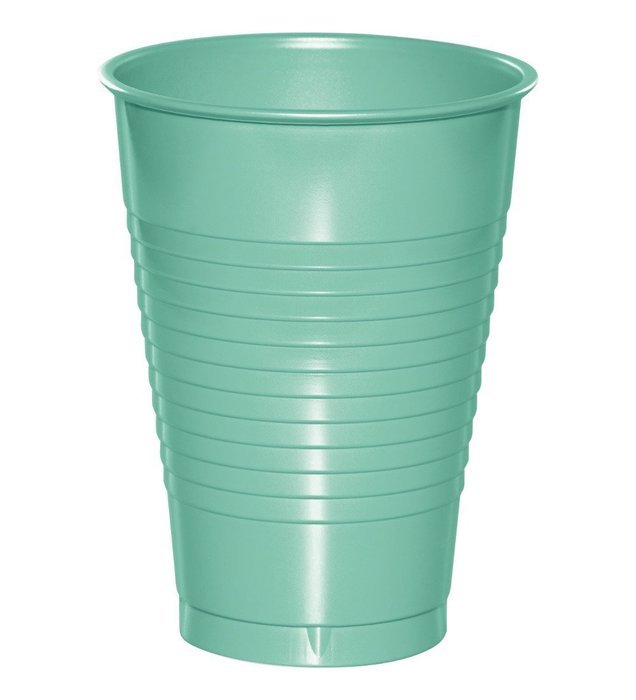 Creative Converting 318882 20 Count Plastic Cups, 12 oz, Fresh Mint