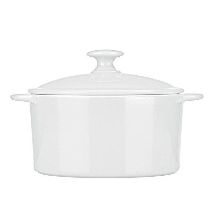 Mario Batali Stoneware 2-Quart Covered Casserole by Dansk, White