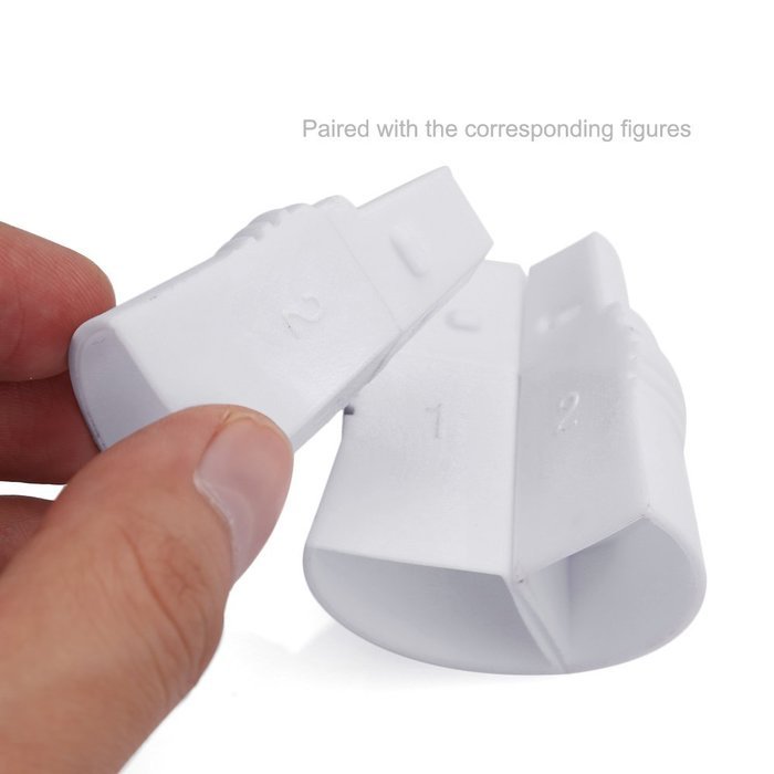 Pack of 2 - UTEN Tri-color Coupler Russian Nozzles Cupcake Icing Piping Bag Converter Bakeware Tool N5