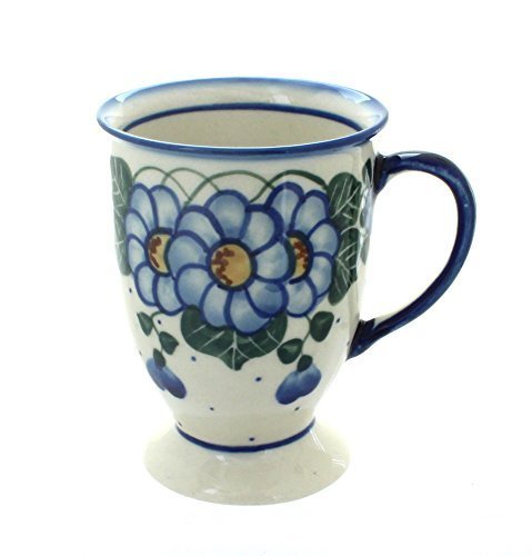 Polish Pottery Primrose Pedestal Mug