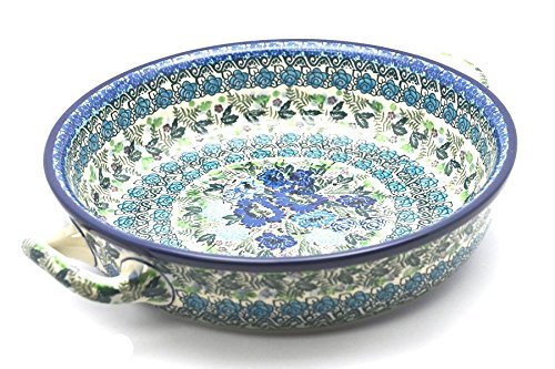 Polish Pottery Baker - Round with Handles - Large - Unikat Signature U4520