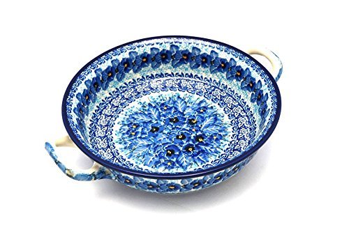 Polish Pottery Baker - Round with Handles - Medium - Unikat Signature - U3639