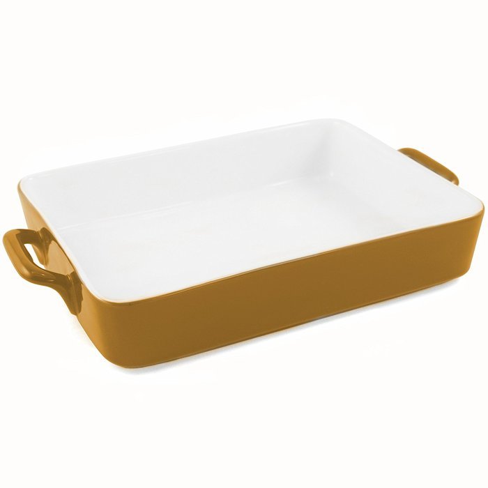 Yellow Ceramic 13 Inch Rectangular Casserole Dish