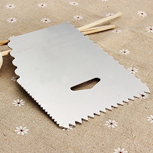 Bluelover Aluminum Cake Cream Scraper Baking Tool Cake Decorating Tool N3