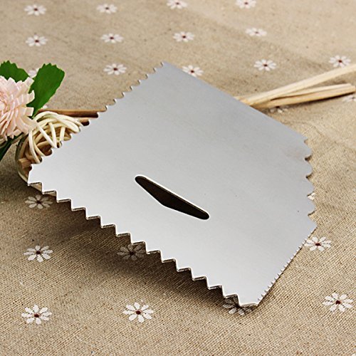 Bluelover Aluminum Cake Cream Scraper Baking Tool Cake Decorating Tool N5