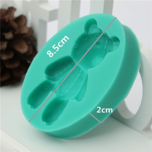 "Silicone 3D Bear Fondant Mold Cake Decoration DIY Mold Mould" shopping N4