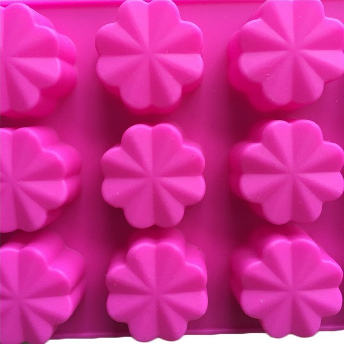 JLHua 15-cavity Small Daisy DIY Handmade Cake Soap Mold Silicone Candy Mold Chocolate Ice Cube Tray N3