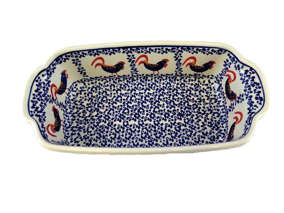 Polish Pottery Rectangular Baker Loaf Pan 9 x 5 x 2.5 N6
