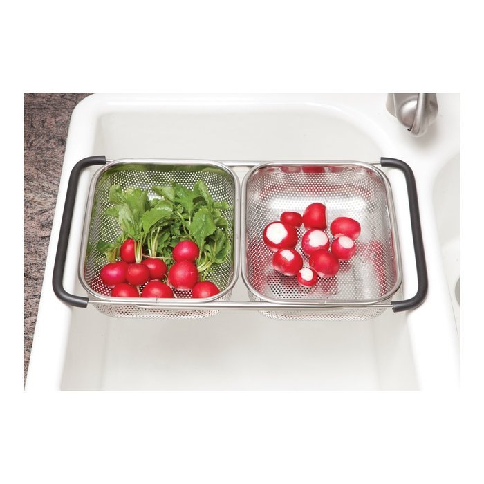 Oggi 5626.0 Over-The-Sink Stainless Steel Double Basket Strainer N2
