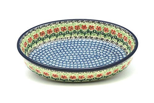 Polish Pottery Baker - Oval - Medium - Maraschino