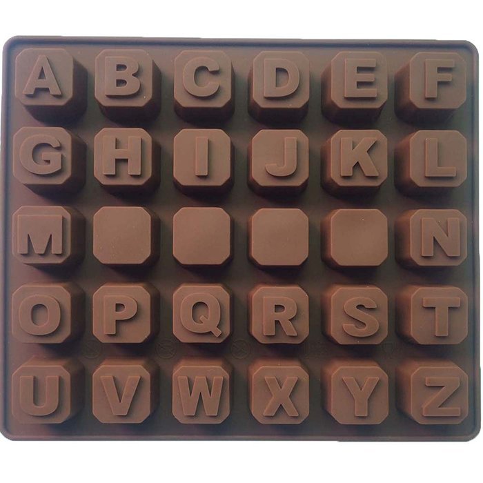 Alphabet Letters A-Z SILICONE cake cookie chocolate soap MOULD ice cube tray baking mold