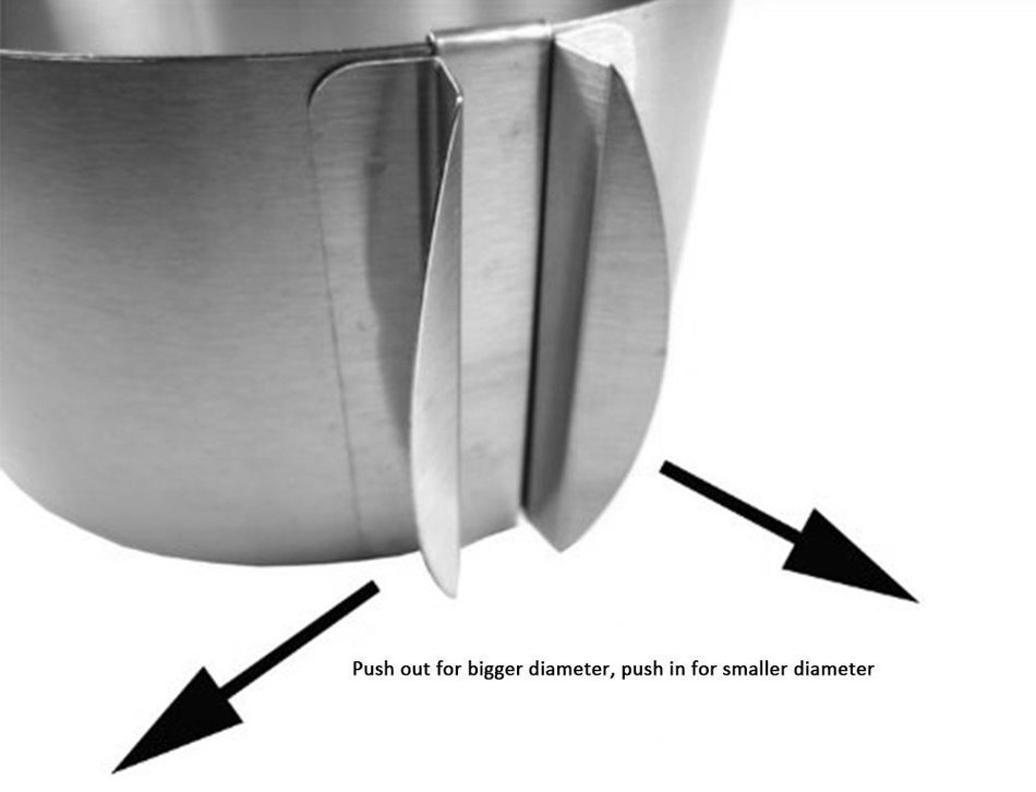 Adjustable Cake Setting Ring by Fansheng,Retractable Stainless Circle Mousse Ring Adjustable Cake Pan Size Mold... N5