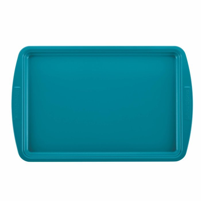 SilverStone Hybrid Ceramic Nonstick Bakeware, Steel Baking Pan Set, 5-Piece, Chili Red N8