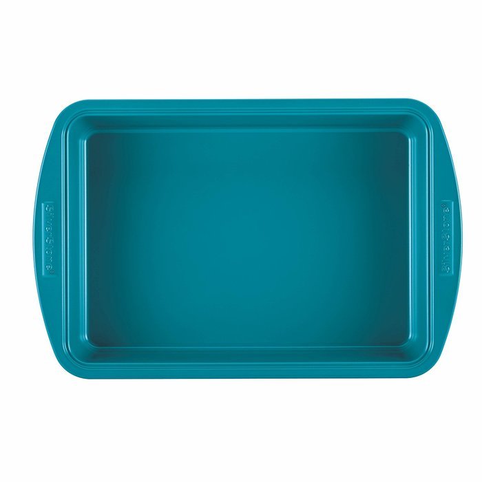 SilverStone Hybrid Ceramic Nonstick Bakeware, Steel Baking Pan Set, 5-Piece, Chili Red N9