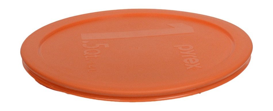 Pyrex 323-PC 1.5qt Round Orange Storage Lid for Glass Bowl (4 Pack) N3