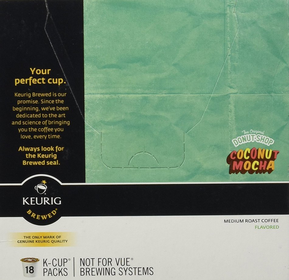 Keurig Donut Shop Coconut Mocha 18 K CUP PACKS,0.34oz N2