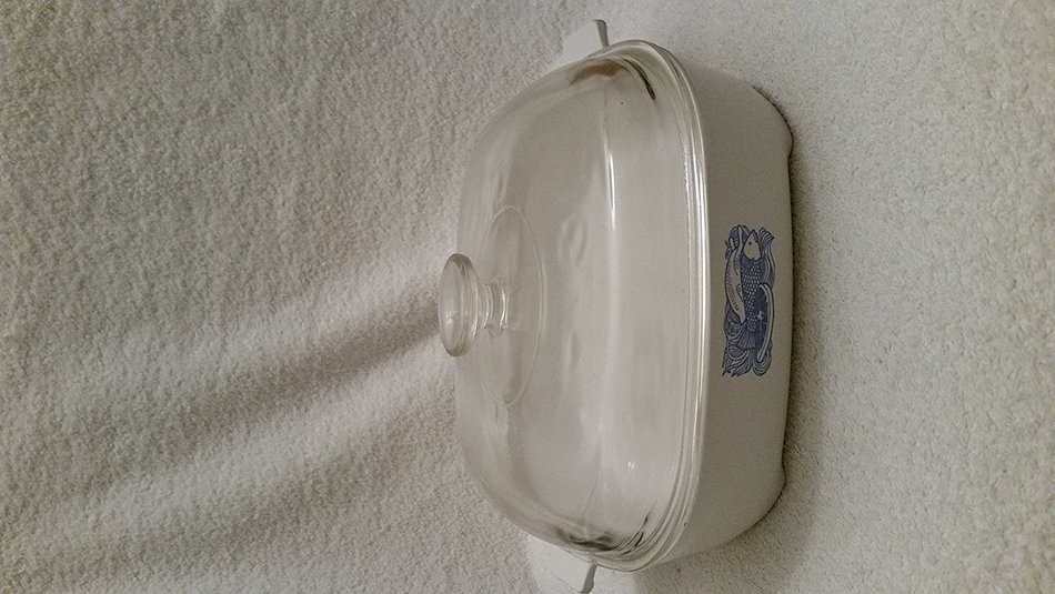 Vintage Corning Norelco Microwave Browning Casserole Dish W/lid