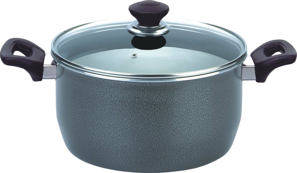 Kitchen King USA KK 7010226 Imperial Casserole with Lid, 10", Black/Grey