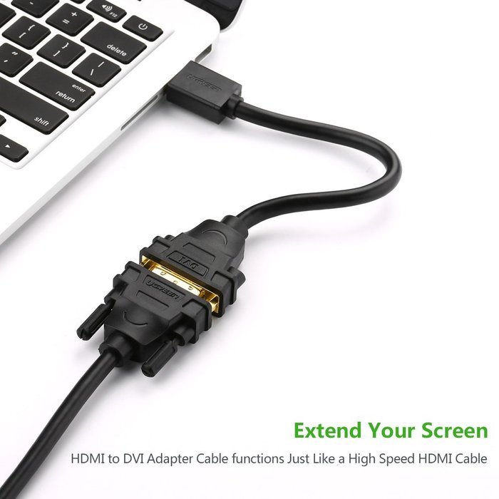 HDMI to DVI Adapter Cable, Ugreen HDMI to DVI 24+5 Male to Female Converter, HDMI to DVI-D Video Cord 1080P for... N2