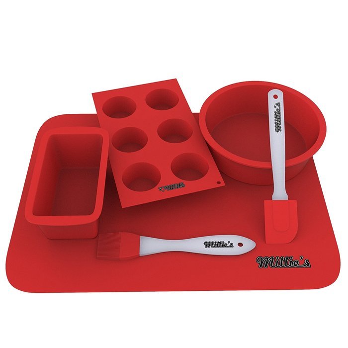 Silicone Baking Mat, Muffin Cups, Baking Molds, Cake Pan, Baking Pan - Bakeware Set