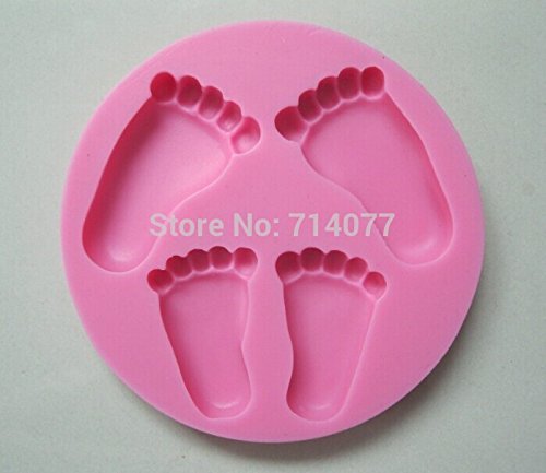 Beautiful Baby Foot Shape Silicone 3d Mold Cookware Dining Bar Non-stick Cake Decorating Fondant Soap Mold