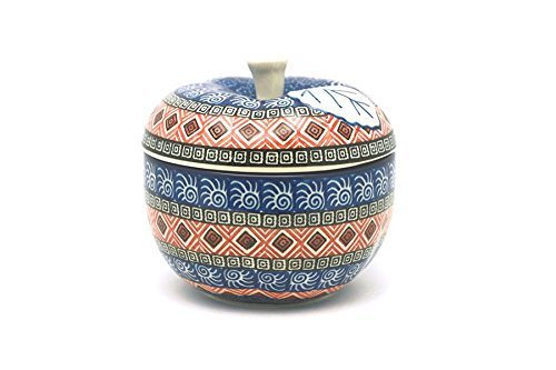 Polish Pottery Apple Baker - Large - Aztec Sun