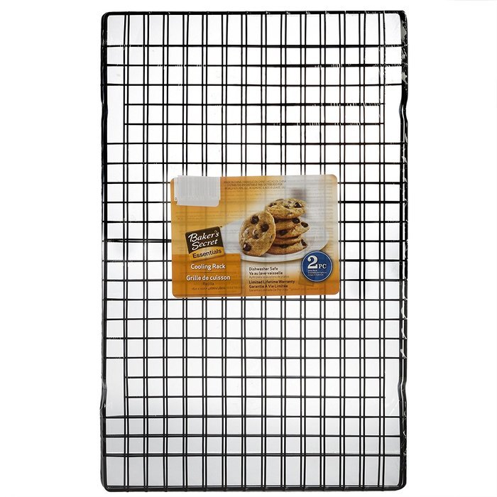 Baker&rsquo;s Secret Set of 4 Non Stick Cooling Racks and Premium Nonstick 6 Cup Muffin Pan N4