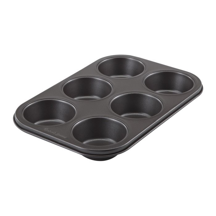 Baker&rsquo;s Secret Set of 4 Non Stick Cooling Racks and Premium Nonstick 6 Cup Muffin Pan N5