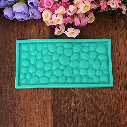 "Cobblestone Wall Fondant Cake Decoration Mould Silicone Cake Mold" shopping N4