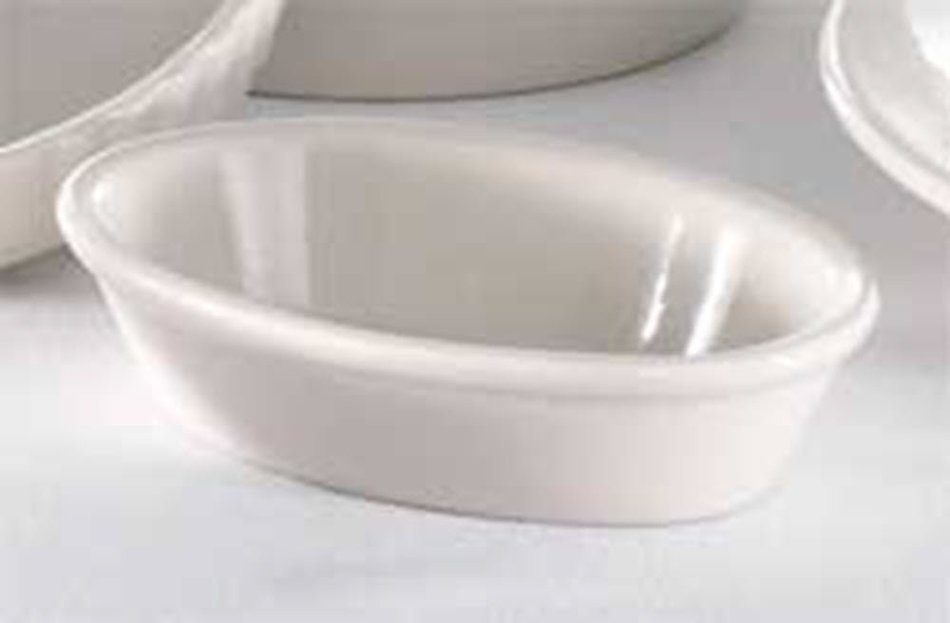 Don Quality 9 Ounce Bright White Baker Dish (6.125 in x 3.75 in) - Set of 4