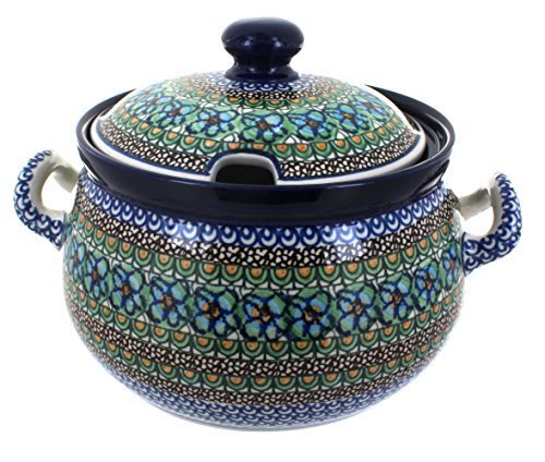 Polish Pottery Mardi Gras Soup Tureen
