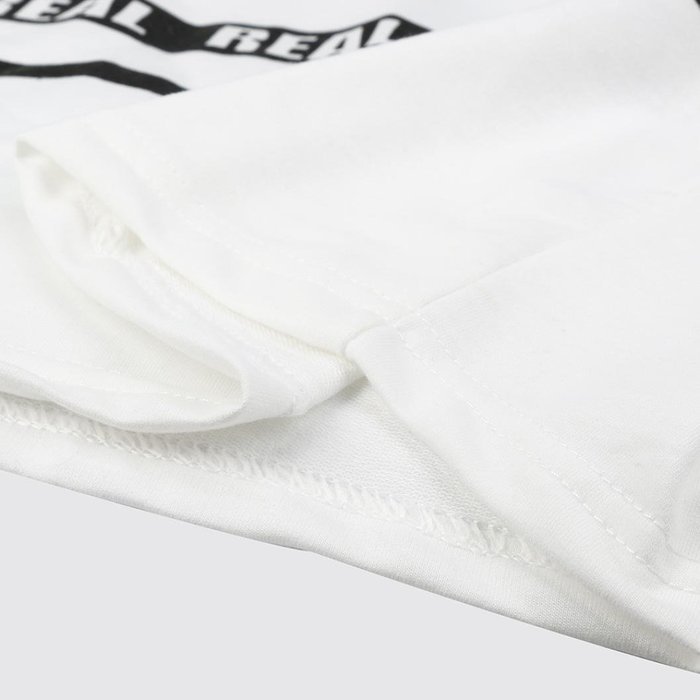 AIMTOPPY Fashion Women Letter Print Crop Sweatshirt Top Casual Long Sleeve Blouse White (XL, white) N7