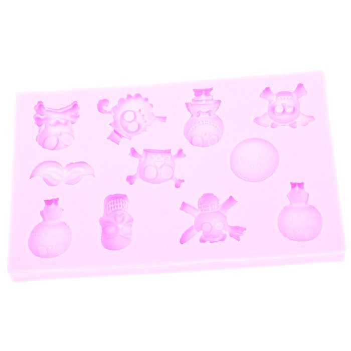 KANGLIDA Silicone Mold Christmas Tree Design Candle Cake Chocolate DIY Moulds Color Pink N9