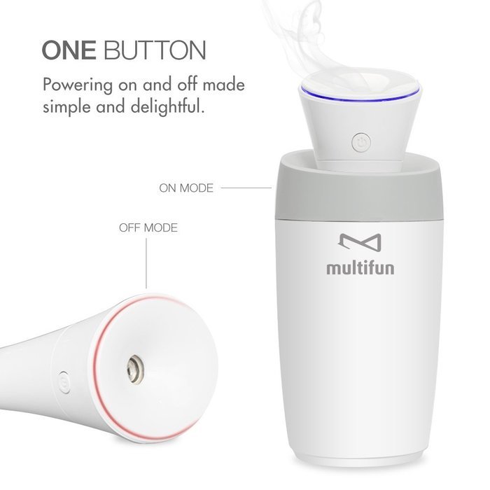 Multifun Cool Mist Humidifier Ultrasonic Humidifier USB Portable Mini Humidifier Multi Use for Travel Office Desk... N2