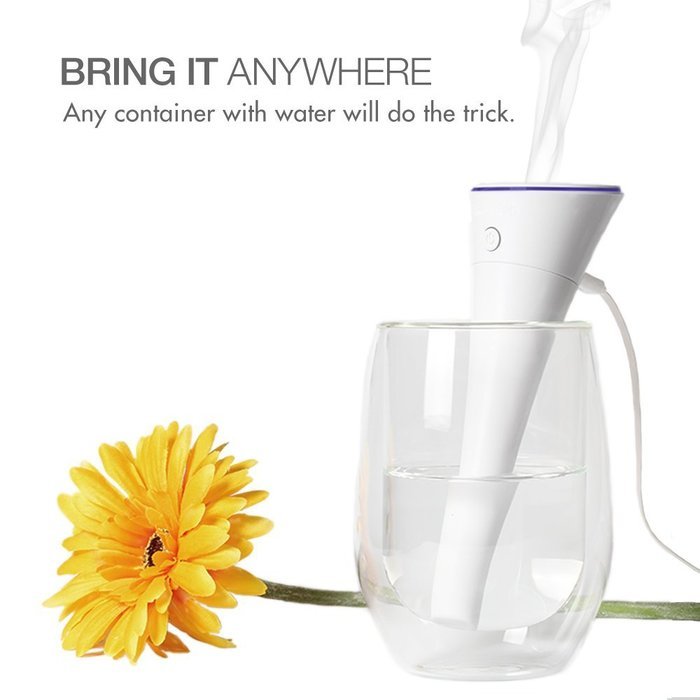 Multifun Cool Mist Humidifier Ultrasonic Humidifier USB Portable Mini Humidifier Multi Use for Travel Office Desk... N4