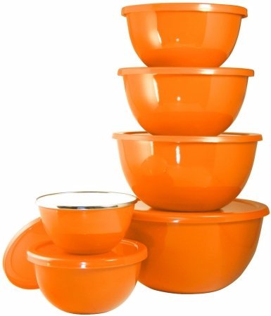 Reston Lloyd Calypso Basics 12-Piece Bowl Set, Red N4