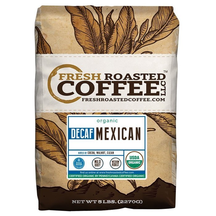Mexican SWP Decaf Organic Coffee, Whole Bean, Swiss Water Processed Decaf Coffee, Fresh Roasted Coffee LLC. (2... N2