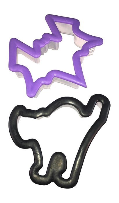 15" x 11" Cookie Sheet + Bat and Cat Cookie Cutters - Bundle N2