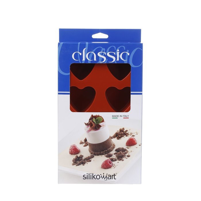 Silikomart Heart Cake Mould, 60mm, Terracotta N6
