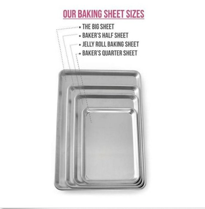 Nordic Ware Easy clean up, hand wash only Durability Natural Aluminum Commercial Baker's Half Sheet Nordic Ware N3