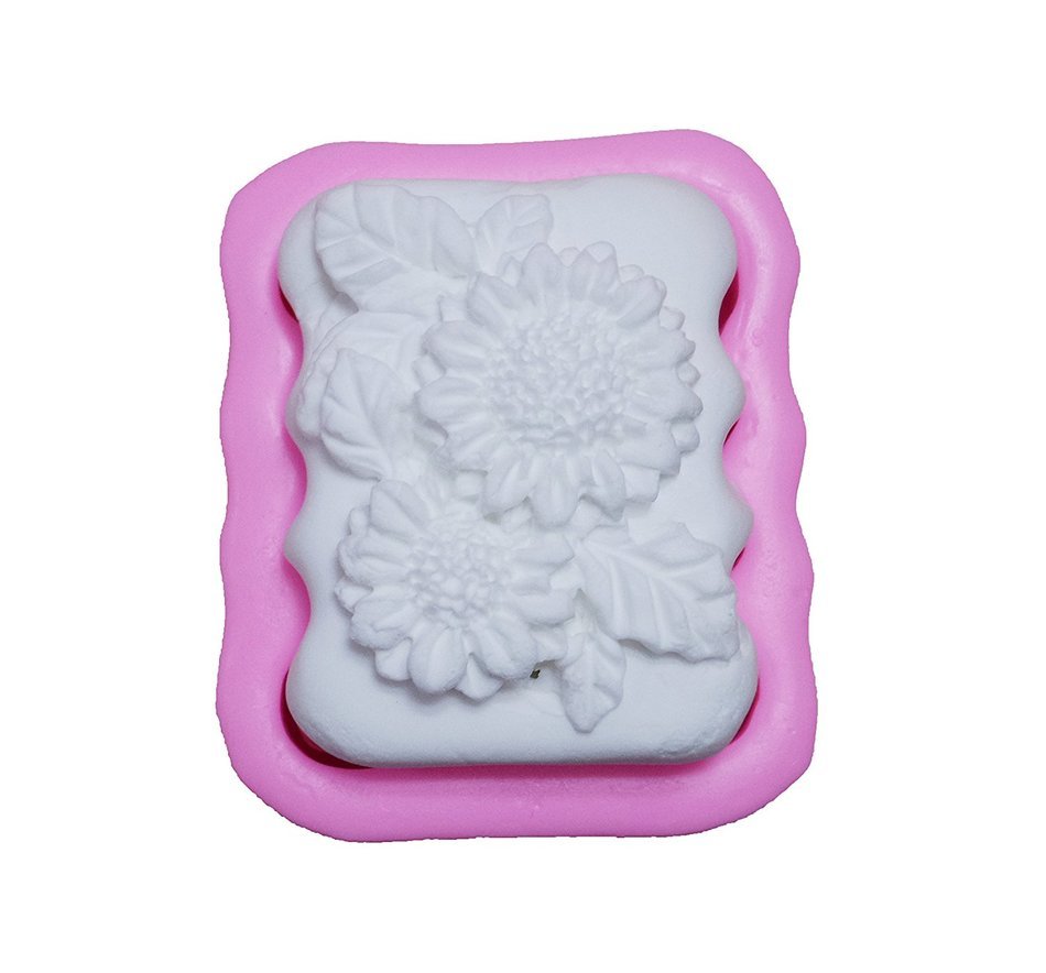 Yunko Sunflower Soft Silicone Craft Art Soap Candel Mold