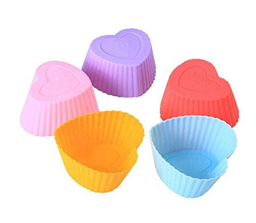 Heart-Shaped Soap Mold Love Moulds 7Cm Silicone Muffin Cup Molds Cake ...