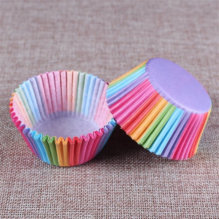 Cupcake Liner Baking Paper Cups Muffin Cases Cake Box Tray Mold Decorating Tools N7